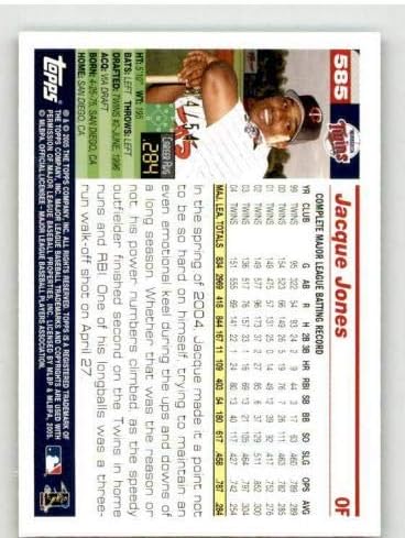 כרטיס Jacque Jones 2005 Topps Black 585 - כרטיסי בייסבול מוטלים