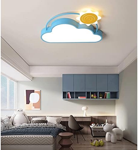 מנורות תקרה של אומון, מנורת תקרה בענן כחול יצירתי, 26 וואט LED אנרגיה חוסכת אור תקרה אור, קרוב לגופי תאורת תקרה, מתאימים